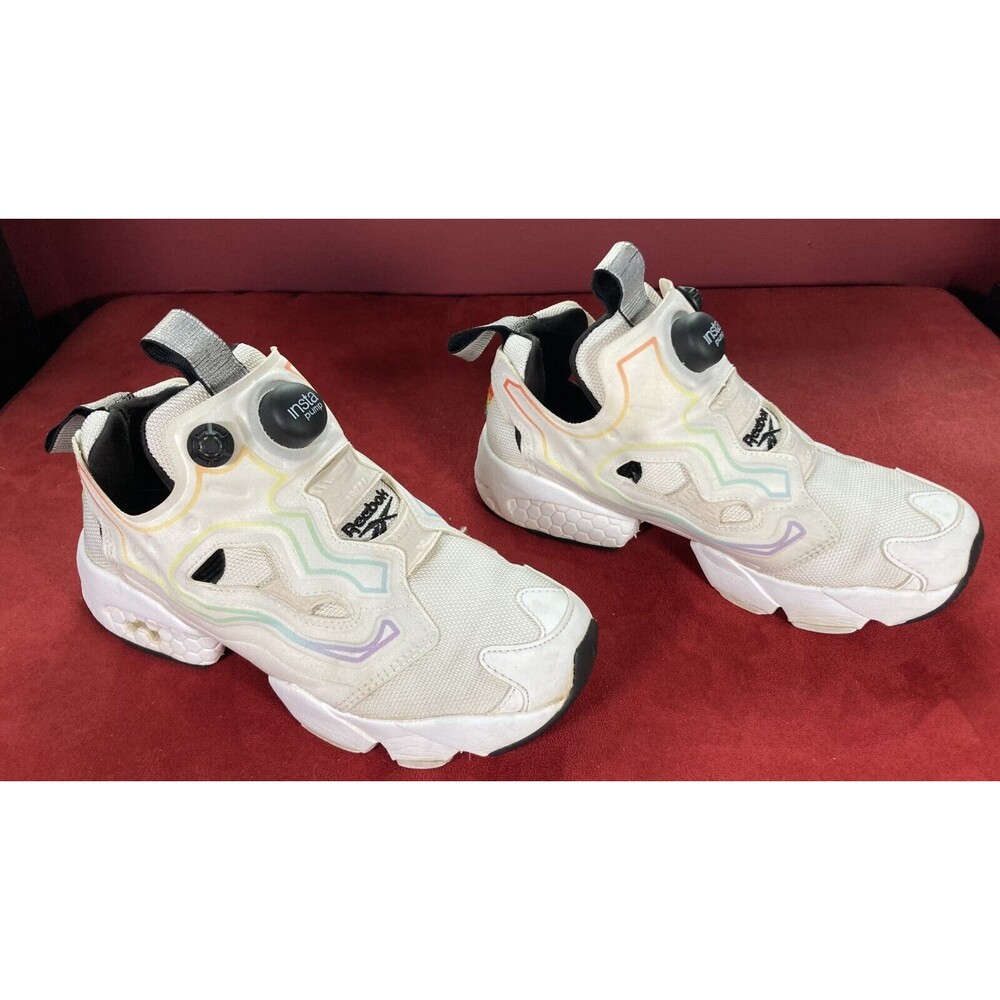 Reebok Instapump Fury OG Gay Pride Shoes (Women’s Size 5) • Rainbow • EUC